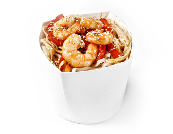 Wok c креветкой
